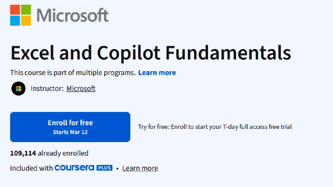Excel and Copilot Fundamentals Excel and Copilot Fundamentals