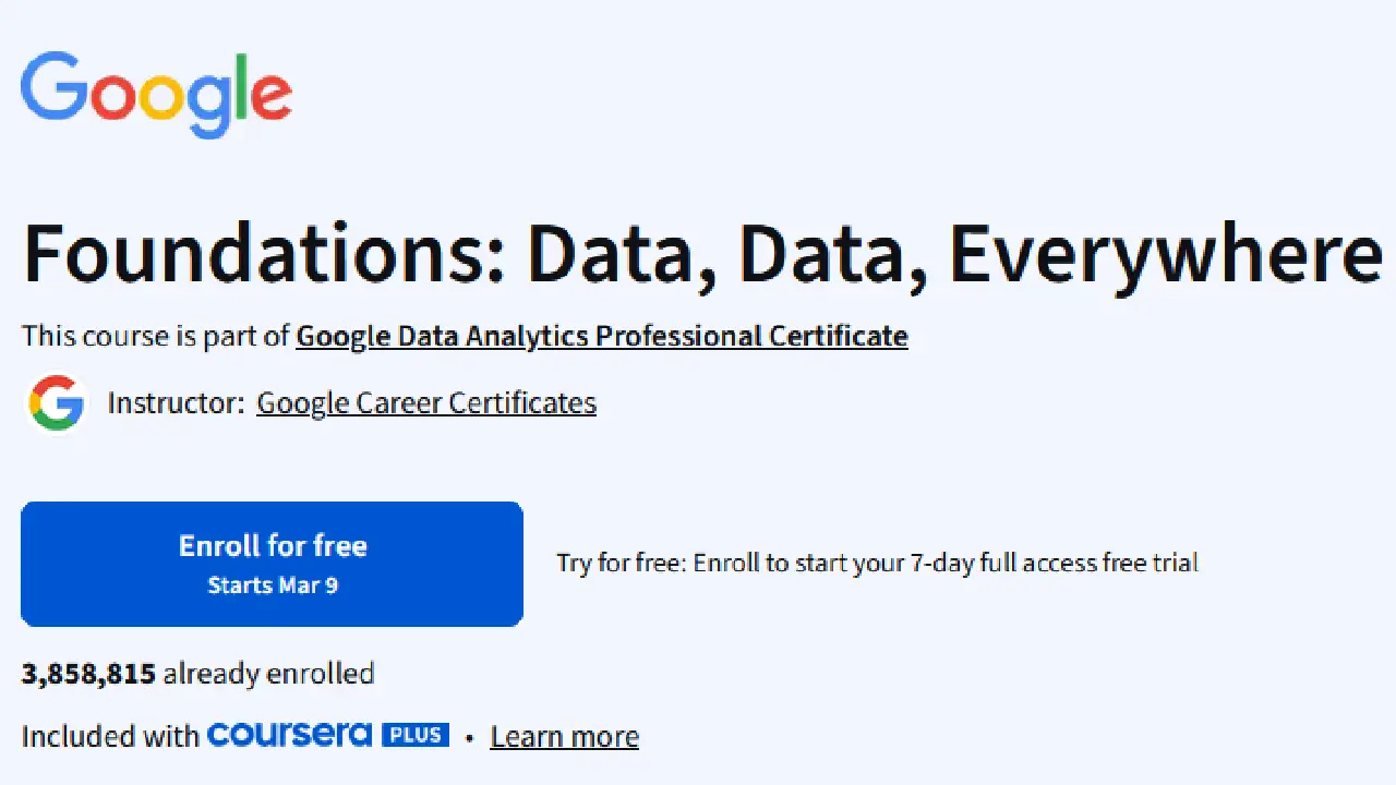 Foundations: Data, Data, Everywhere Foundations: Data, Data, Everywhere