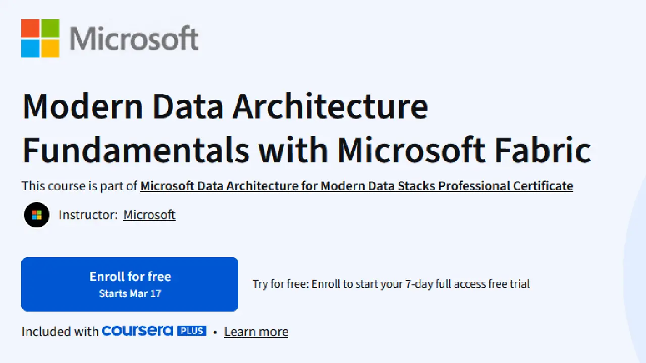Modern Data Architecture Fundamentals with Microsoft Fabric