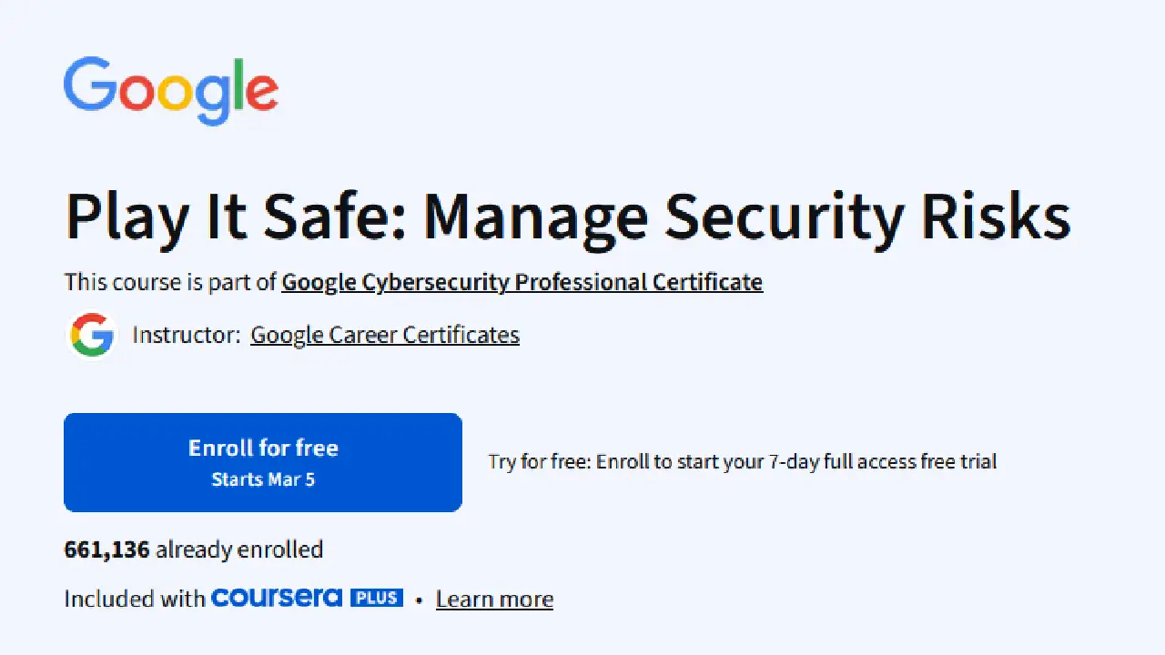 Play It Safe: Manage Security Risks Play It Safe: Manage Security Risks
