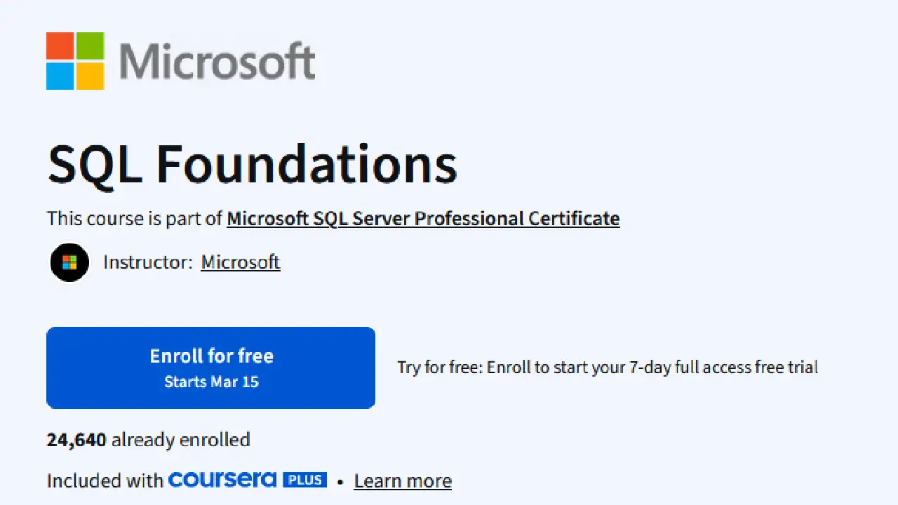 SQL Foundations SQL Foundations