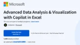 Advanced Data Analysis & Visualization with Copilot in Excel