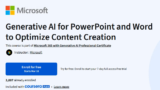 Generative AI for PowerPoint and Word to Optimize Content Creation